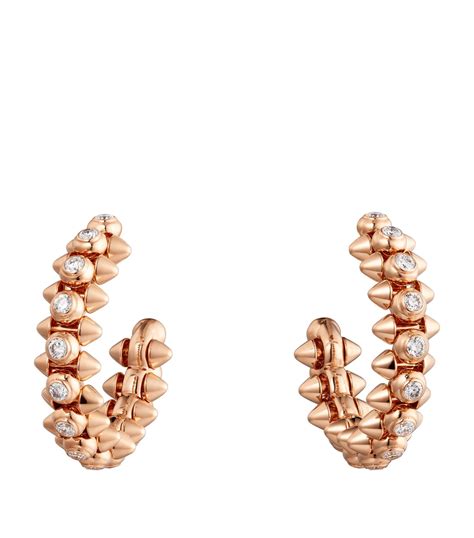 galanterie de cartier earrings|cartier rose gold earrings.